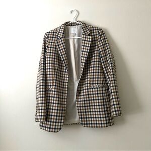 H&M Plaid Blazer Jacket
